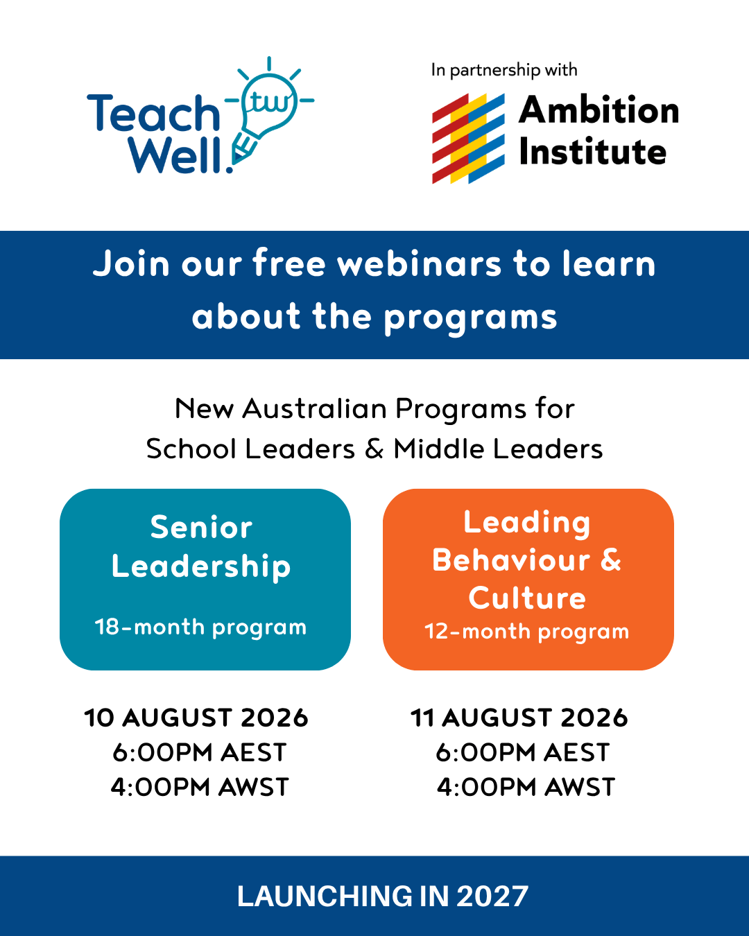 Ambition Webinars